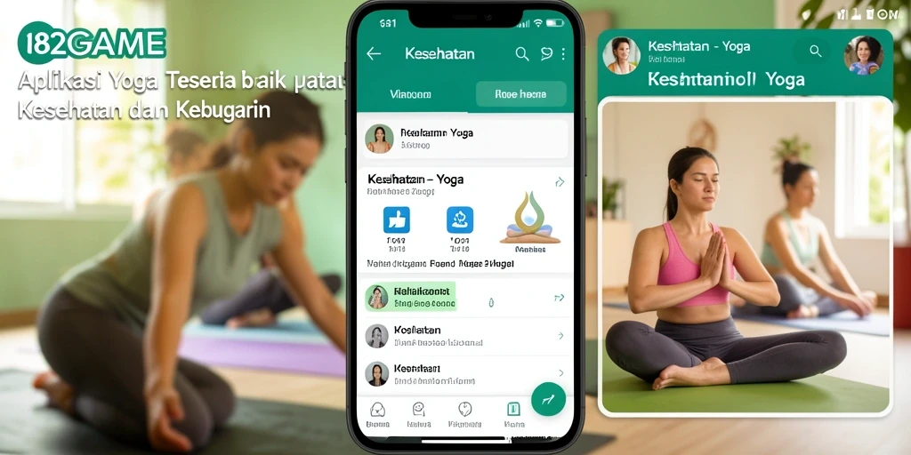 Tampilan antarmuka aplikasi Yoga yang ramah pengguna dan menarik.