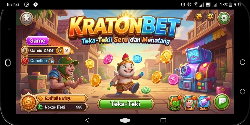 Tampilan antarmuka game Teka-Teki KRATONBET yang menarik.