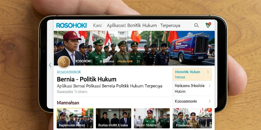 Tampilan antarmuka aplikasi ROSOHOKI yang modern dan informatif.