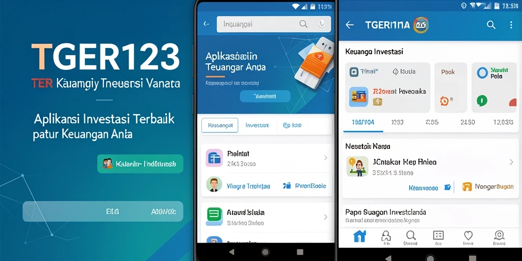 Antarmuka TGER123 yang intuitif dan menarik untuk pengguna investasi.